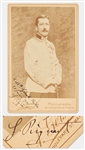 Georges Picquart Signed Cabinet Card from 1900 -- As Chief of French Army Counterintelligence, Picquart Put His Own Career at Risk to Exonerate Alfred Dreyfus, Wrongfully Accused of Spying for Germany