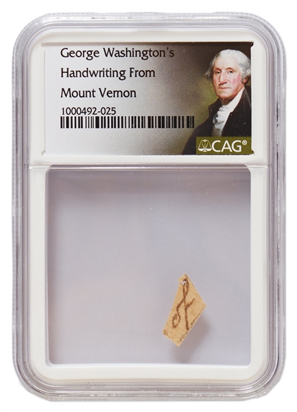 George Washington Handwriting -- Encapsulated by CAG