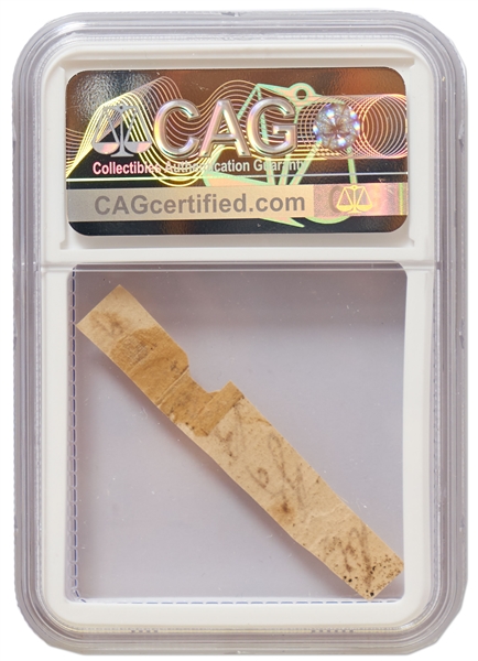 George Washington Handwriting -- Encapsulated by CAG
