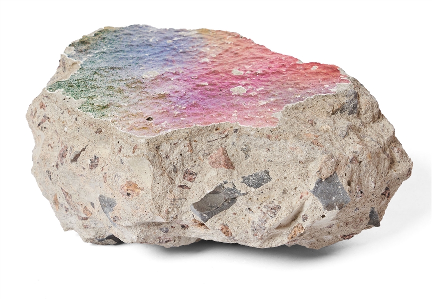 Large Piece of the Berlin Wall Measuring 6'' x 4.5'' x 3'' -- With COA from Volker Pawlowski