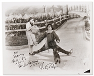 Ray Bolger Signed 8 x 10 Photo as the Scarecrow in The Wizard of Oz Without Inscription -- Bolger Writes, Oh! Dorothy Here I go again! -- With PSA/DNA COA