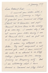 Autograph Letter Signed by Toohio Hashimoto, One of the Japanese Pilots Who Bombed Pearl Harbor