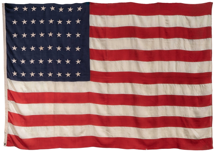 Arizona 48-Star Flag, Circa Mid-20th Century -- From a Collection Related to Iwo Jima Flag Raiser Ira Hayes
