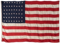 Arizona 48-Star Flag, Circa Mid-20th Century -- From a Collection Related to Iwo Jima Flag Raiser Ira Hayes