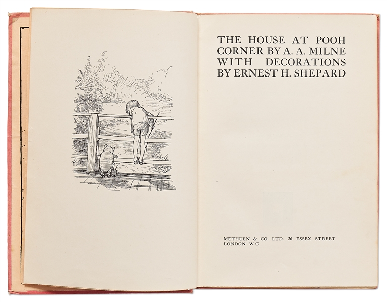 First Edition, First Printing of A.A. Milne's ''The House at Pooh Corner''