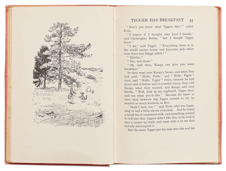 First Edition, First Printing of A.A. Milne's ''The House at Pooh Corner''
