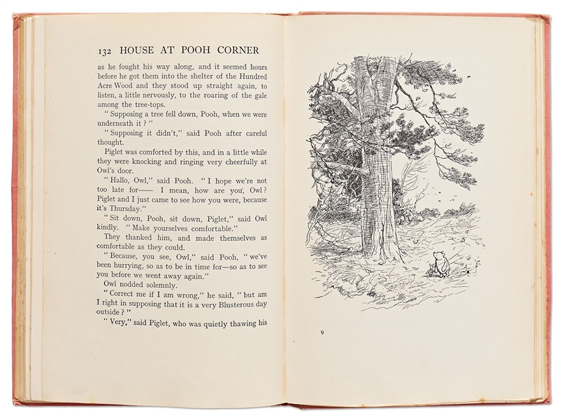 First Edition, First Printing of A.A. Milne's ''The House at Pooh Corner''