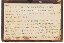 Harry Houdini Autograph Note Signed -- ''My Brain is the Key that sets me free''
