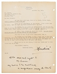 Harry Houdini Letter Signed and Autograph Note -- ''...I had a wild time in Texas...My book is to be called A Magician Among the Spirits...''