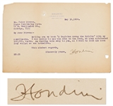 Harry Houdini Letter Signed -- ...Mailing you my book A Magician Among the Spirits...