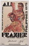 Muhammad Ali and Joe Frazier Signed Thrilla in Manilla Poster by LeRoy Neiman