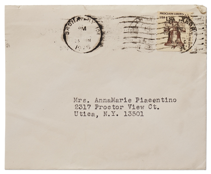 Mother Teresa Letter Signed from 1976, Thanking a Supporter Who Also Wishes to Teach