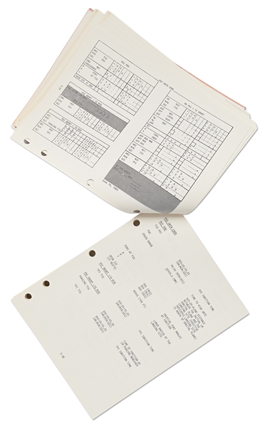 Original Apollo 11 Final Flight Plan from 1 July 1969