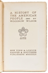 Woodrow Wilson Signed Limited Edition of ''A History of the American People''