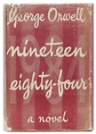 George Orwell First Edition, First Printing of His Classic Novel ''Nineteen Eighty-Four'' -- With Original Dust Jacket Showing 10s. Price