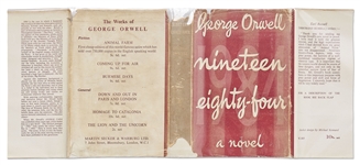 George Orwell First Edition, First Printing of His Classic Novel ''Nineteen Eighty-Four'' -- With Original Dust Jacket Showing 10s. Price