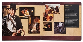 ''Raiders of the Lost Ark'' Cast, Director & Creator Signed Laser Disc Cover -- Signed by Harrison Ford, Steven Spielberg, George Lucas, Karen Allen and Philip Kaufman -- With Beckett COA