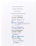 Quote Signed by 12 Officers of Easy Company, AKA the Band of Brothers -- Includes Company Commander Dick Winters