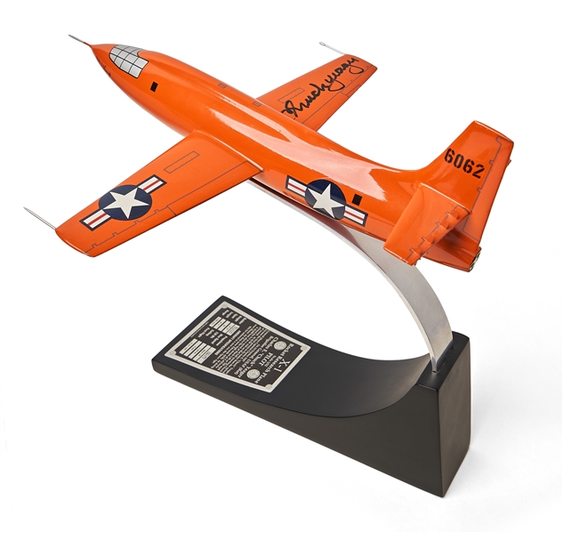 Chuck Yeager Signed Bell X-1 Model Airplane New in Box -- The Plane Yeager Piloted When He Broke the Sound Barrier in 1947