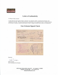 Gus Grissom Lot of Five Checks Signed ''Virgil I. Grissom'' and Completed in His Hand -- With Grissom Family LOA