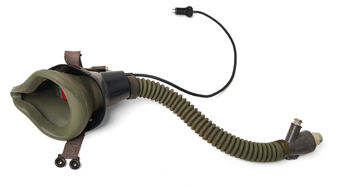 Gus Grissom's Personally Owned U.S. Air Force Flight Helmet and Oxygen Mask -- With Grissom Family LOA