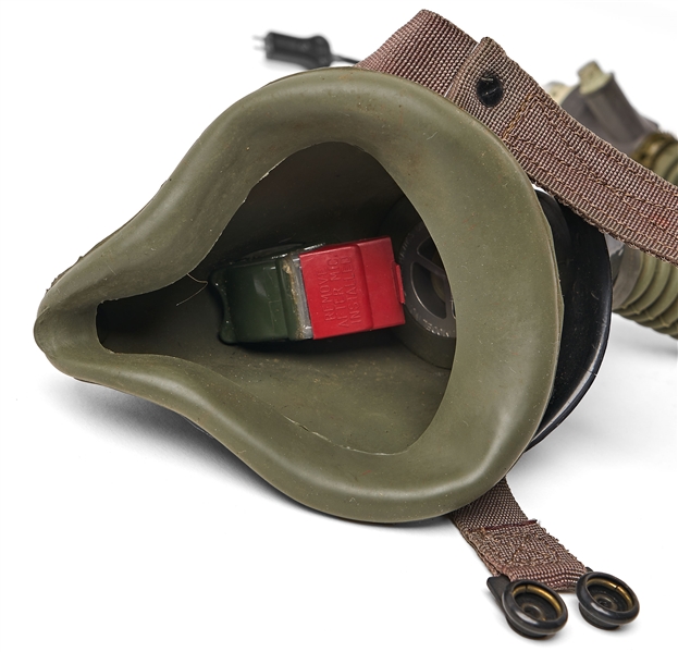 Gus Grissom's Personally Owned U.S. Air Force Flight Helmet and Oxygen Mask -- With Grissom Family LOA