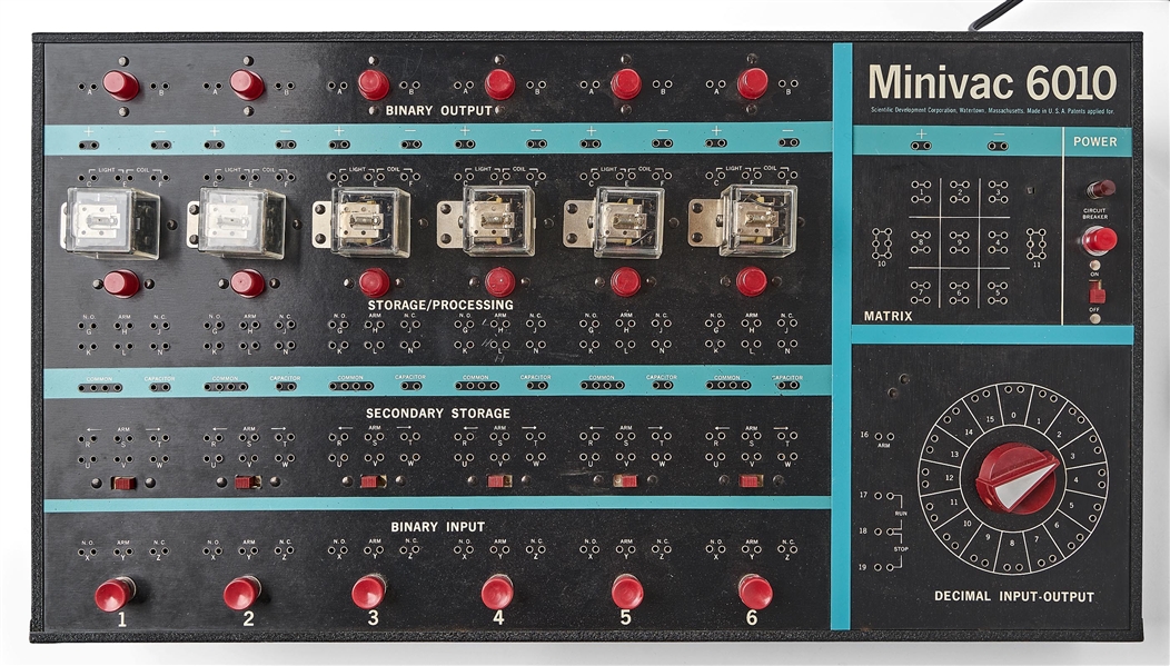Gus Grissom's Personally Owned Minivac 6010 Computer -- With Grissom Family LOA