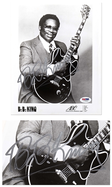 B.B. King Signed Photo -- With PSA/DNA COA