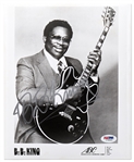 B.B. King Signed Photo -- With PSA/DNA COA