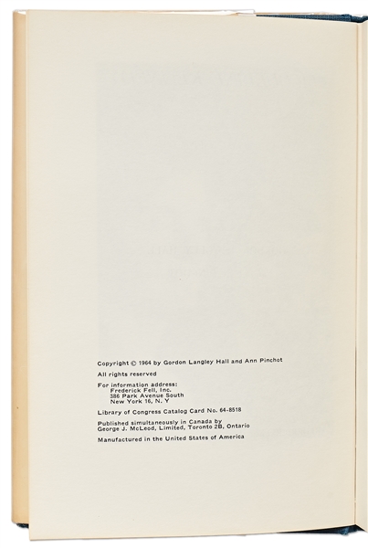 Jacqueline Kennedy Signed First Edition of her Biography from 1964