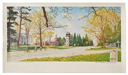 Norman Rockwell Signed Lithograph of His ''Springtime in Stockbridge''