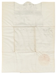 John Quincy Adams Ship's Papers Signed as President -- Countersigned by Henry Clay as Secretary of State