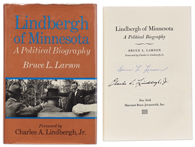 Charles Lindbergh Signed First Edition of ''Lindbergh of Minnesota''