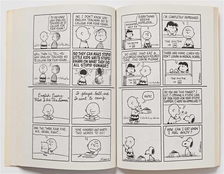Charles Schulz Signed ''Peanuts'' Comic Book Featuring Strips from the 1960s
