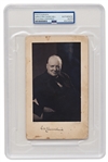 Winston Churchill Signed Photograph -- PSA/DNA Encapsulated