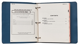 Project Mercury ''Capsule Flight Operations Manual'' #SEDR 109, Dated September 1961 for Capsules 10, 13 and 16-20