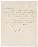 Robert Louis Stevenson Autograph Letter Signed -- ''...in the Sabbath morn you can stop it off...''