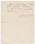 Robert Louis Stevenson Autograph Letter Signed -- ''...in the Sabbath morn you can stop it off...''