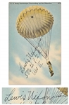 Lewis Nixon III Signed Postcard of a U.S. Army Paratrooper