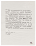 Philip K. Dick Letter Signed with Fantastic ''Blade Runner'' Content: ''...Yes, BLADE RUNNER is going to be great; the excellent screenplay assures it...'' -- With PSA/DNA COA