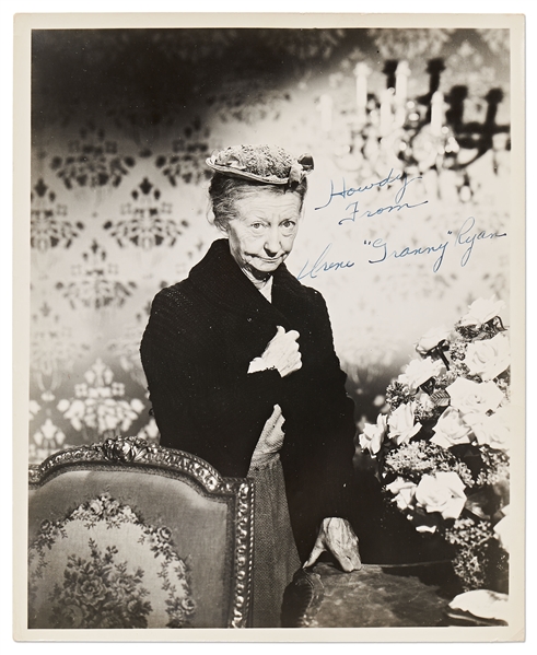 Irene Ryan Signed 8'' x 10'' Photo as Granny from ''The Beverly Hillbillies'' -- With JSA COA