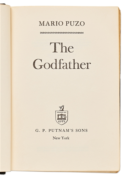 Mario Puzo Signed First Edition of ''The Godfather'' with Dust Jacket