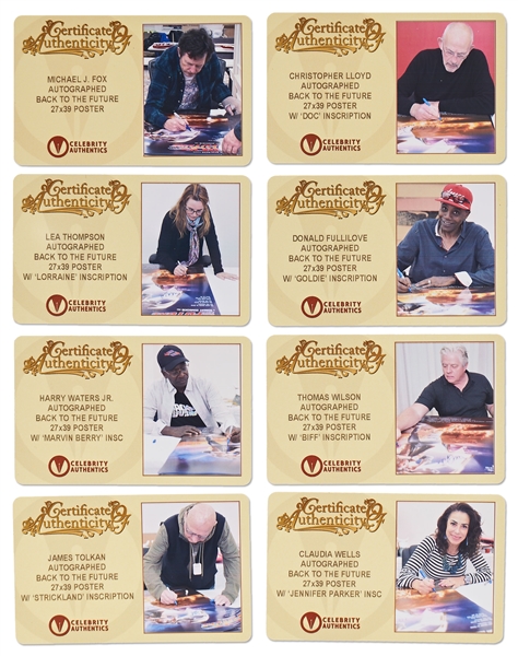 ''Back to the Future'' Cast-Signed Poster -- Includes Signatures of Michael J. Fox, Christopher Lloyd and Six More