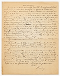 Pierre-Auguste Renoir Autograph Letter Signed, Likely to Claude Monet -- ''...I forgot to write to you about the Manet sale, which exceeded all expectations because there was nothing...''