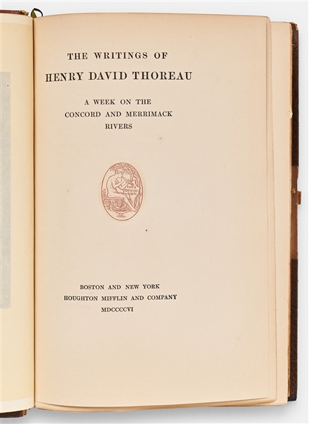 Henry David Thoreau Handwritten & Edited Draft from ''Cape Cod'' Within the Limited Edition of His Writings -- ''...All sands are here called 'beaches,' whether they are waves of water or of air...''