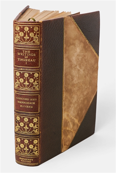 Henry David Thoreau Handwritten & Edited Draft from ''Cape Cod'' Within the Limited Edition of His Writings -- ''...All sands are here called 'beaches,' whether they are waves of water or of air...''