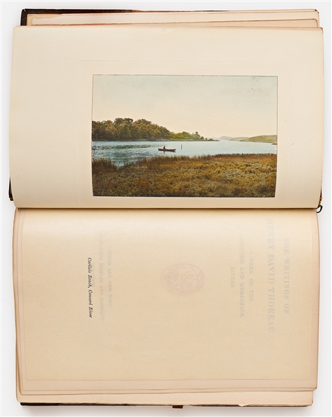 Henry David Thoreau Handwritten & Edited Draft from ''Cape Cod'' Within the Limited Edition of His Writings -- ''...All sands are here called 'beaches,' whether they are waves of water or of air...''