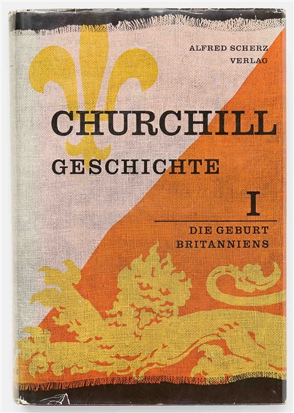 Winston Churchill Signed German Edition of ''The Birth of Britain'' Without Inscription -- With PSA COA