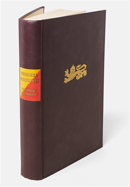 Winston Churchill Signed German Edition of ''The Birth of Britain'' Without Inscription -- With PSA COA