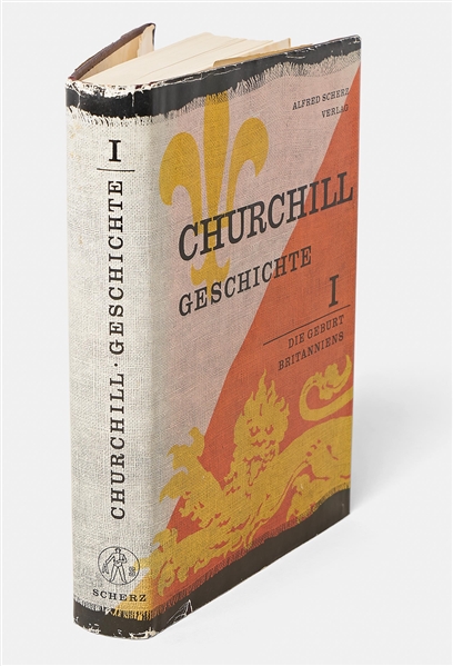 Winston Churchill Signed German Edition of ''The Birth of Britain'' Without Inscription -- With PSA COA